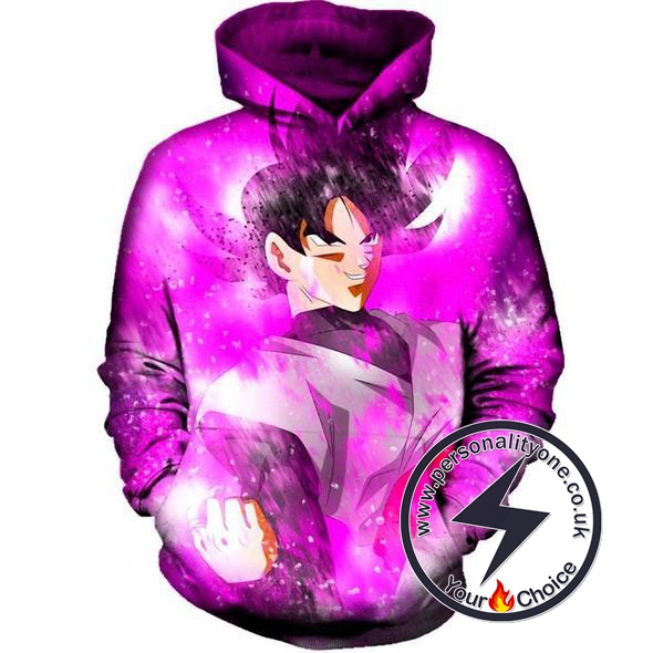 Dragon Ball Z - Black Goku Rose 3D - Hoodies